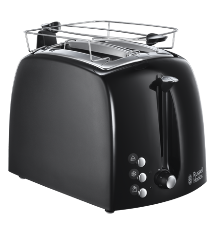 Russell Hobbs Textures Plus 2 Slice Toaster - Black | 22601