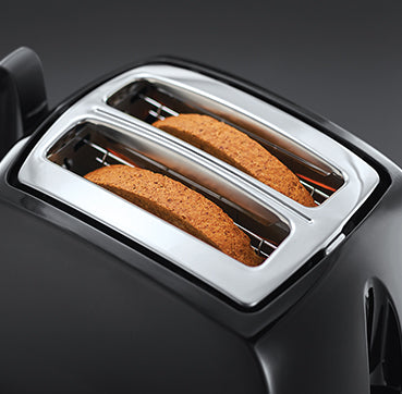 Russell Hobbs Textures Plus 2 Slice Toaster - Black | 22601
