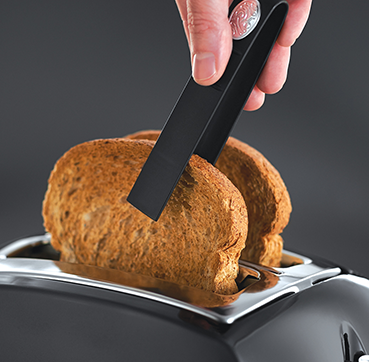 Russell Hobbs Textures Plus 2 Slice Toaster - Black | 22601
