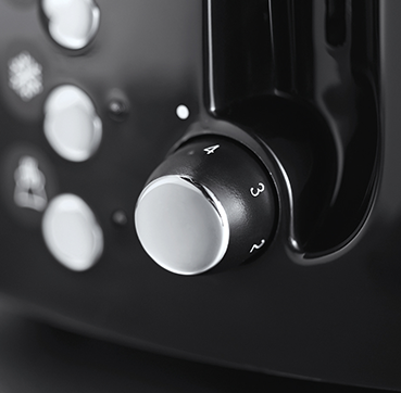 Russell Hobbs Textures Plus 2 Slice Toaster - Black | 22601