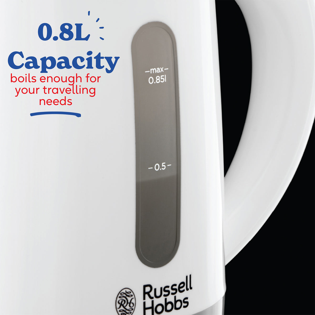 Russell Hobbs 0.85L 1000W Travel Kettle - White | 23840