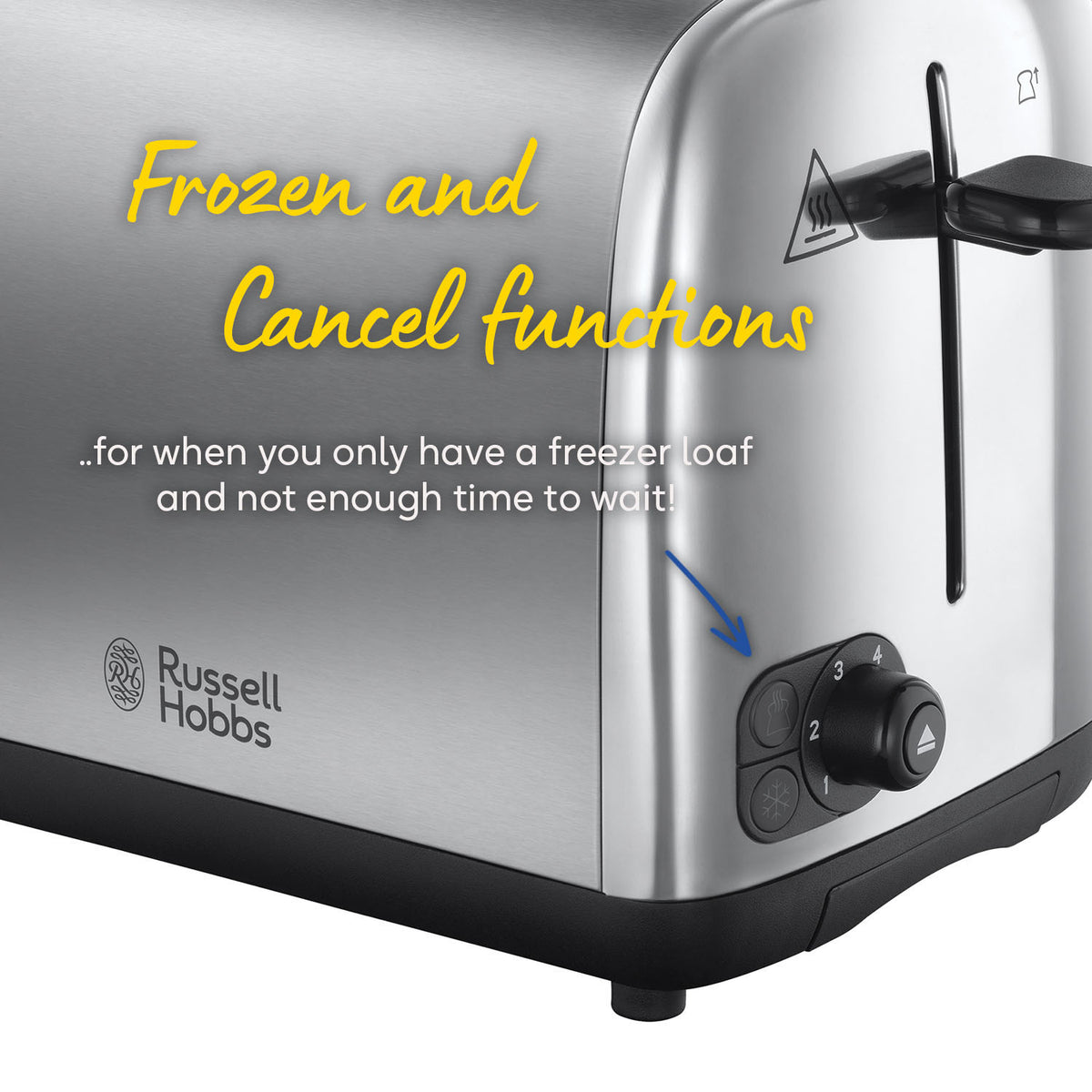 Russell Hobbs Classics 2 slice Toaster - Brushed Stainless Steel | 24080