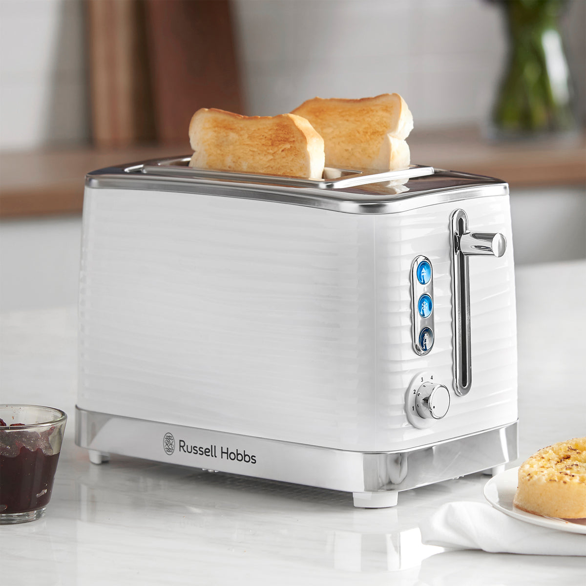 Russell Hobbs Inspire 1050W 2 Slice Toaster - White | 24370