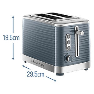 Russell Hobbs Inspire 2 Slice Toaster - Grey | 24373 from Russell Hobbs - DID Electrical