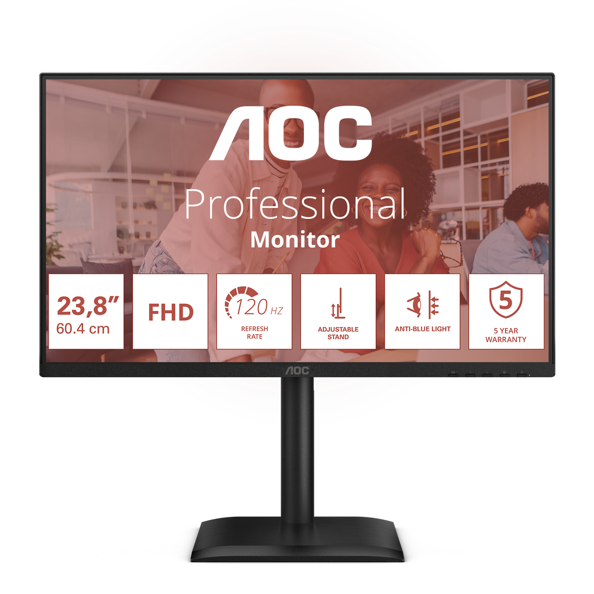 AOC 23.8" FHD Monitor - Black | 24E4U