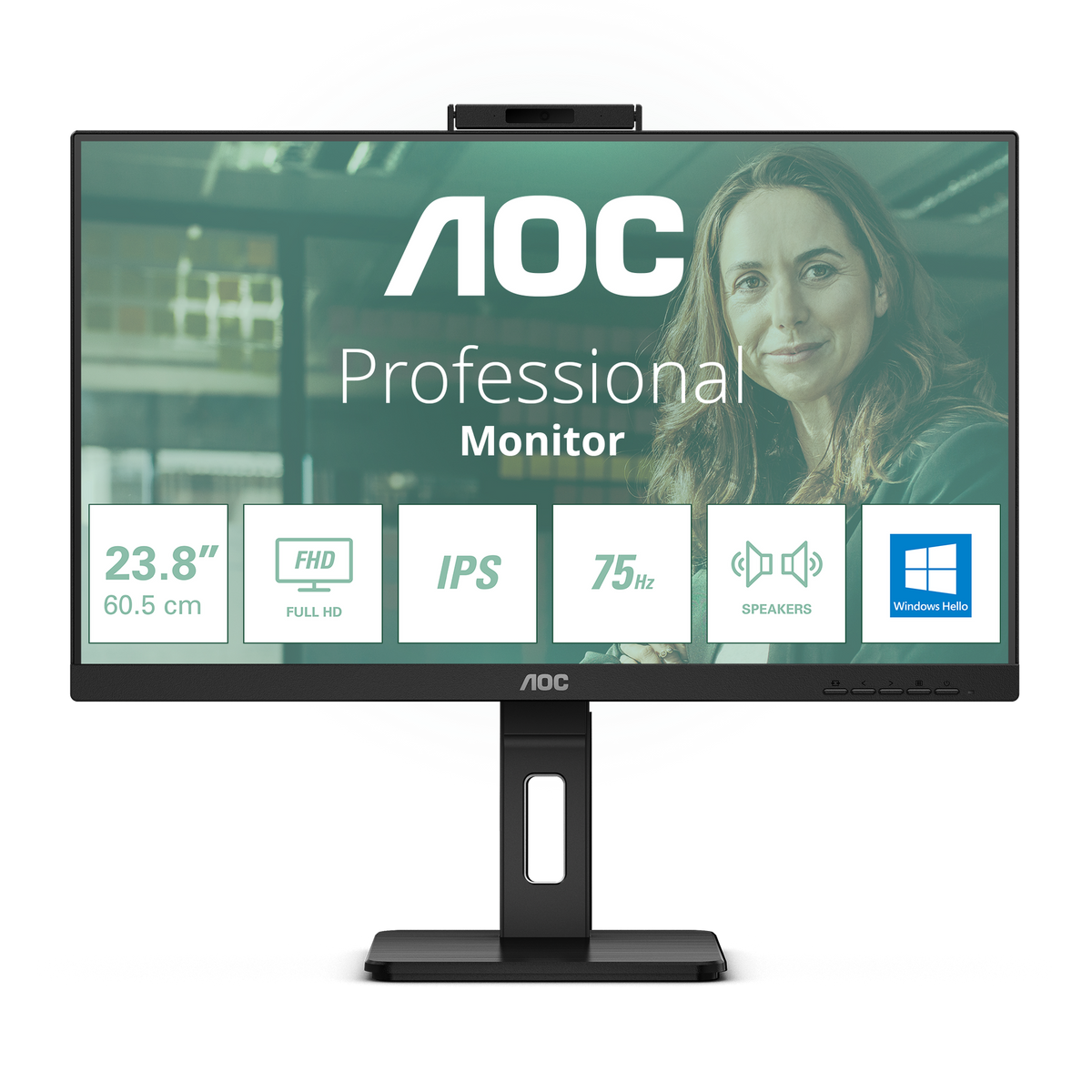 AOC 23.8" FHD Monitor - Black | 24P3CW