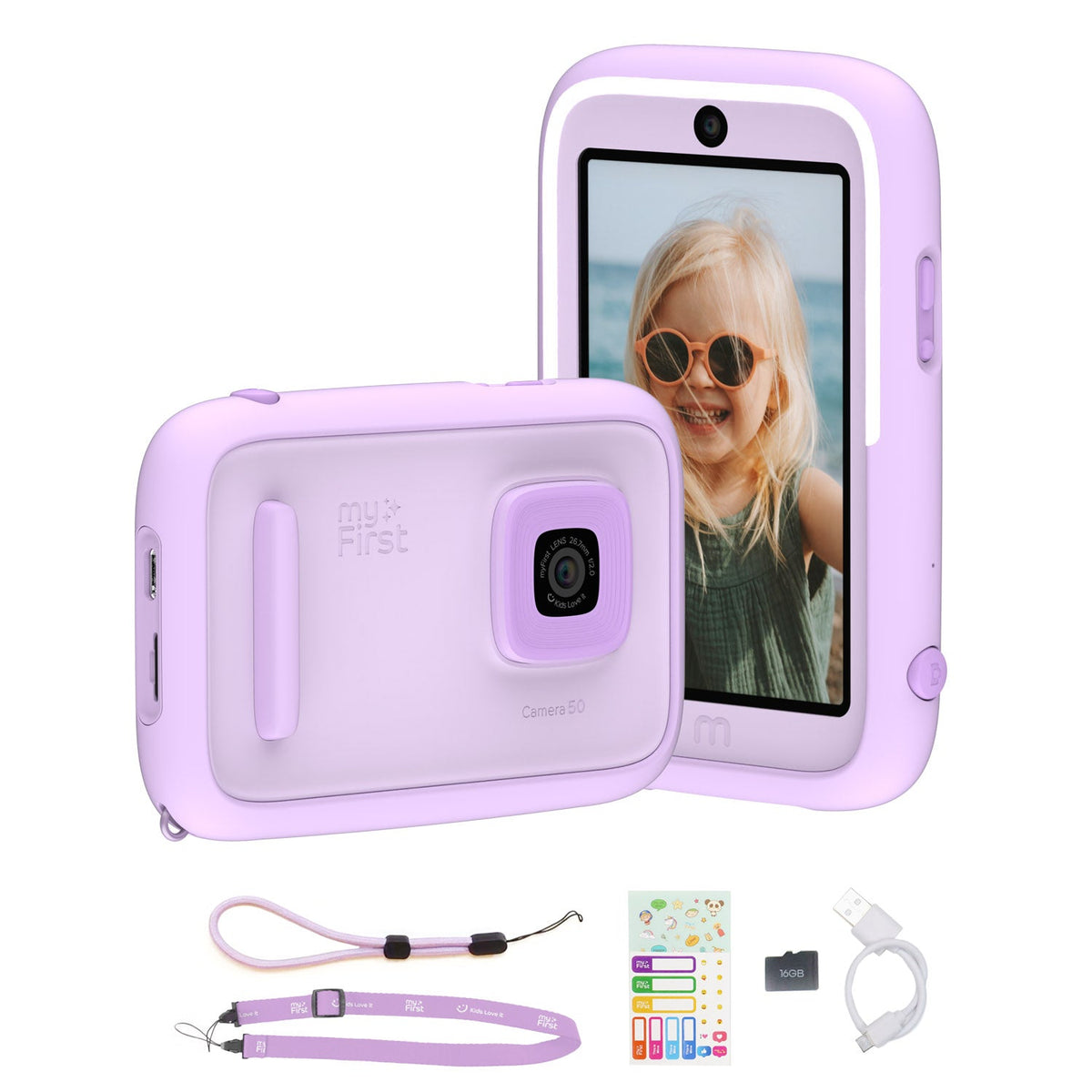 MyFirst Camera 50 20MP AI Kids Camera - Purple | 256-FC4001SA-PE01 from MyFirst - DID Electrical