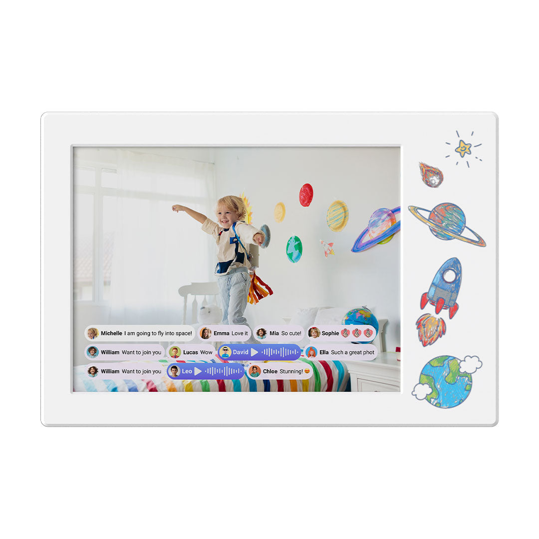 MyFirst Frame Doodle 9" Digital Photo Frame - White | 256-FF0901SA-WE01 from MyFirst - DID Electrical