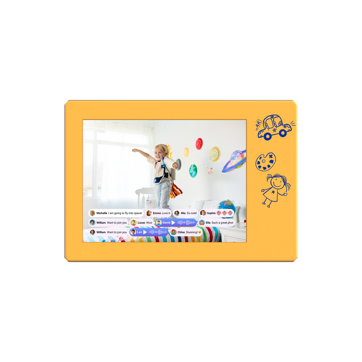 MyFirst Frame Doodle 9" Digital Photo Frame - White | 256-FF0901SA-WE01 from MyFirst - DID Electrical