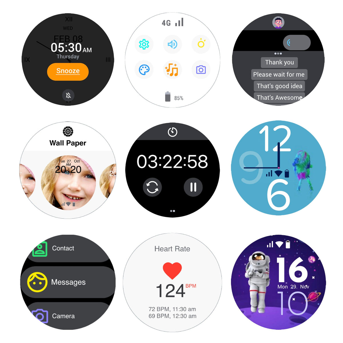 MyFirst Fone R1s Kids Smart Watch - Space Blue | 256-KW1305SA-SB02 from MyFirst - DID Electrical