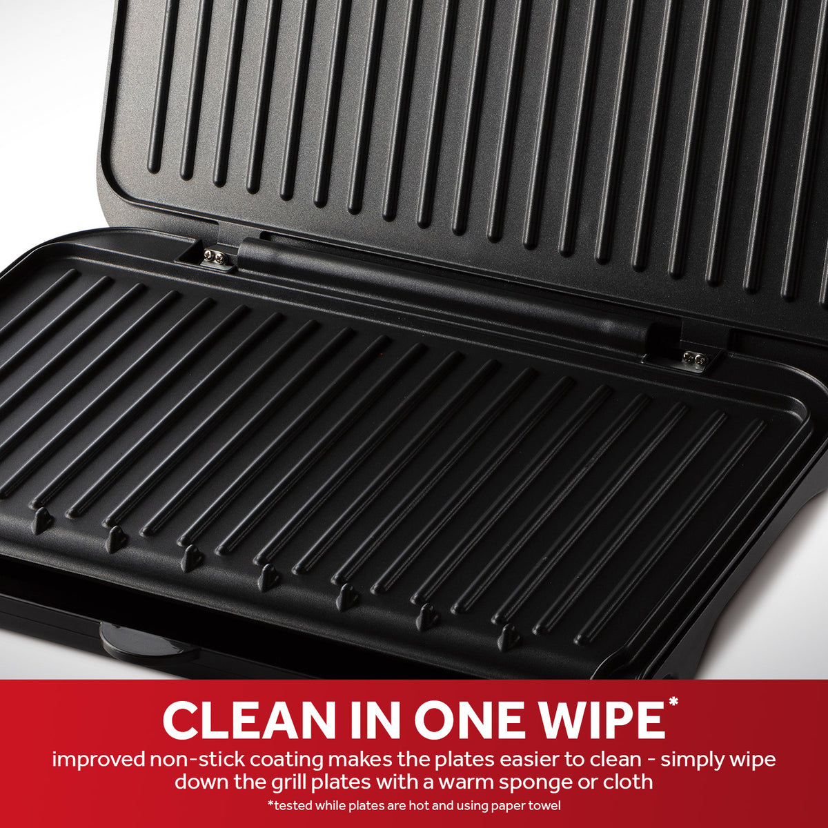 George Foreman Large Fit Health Grill - Black | 25820
