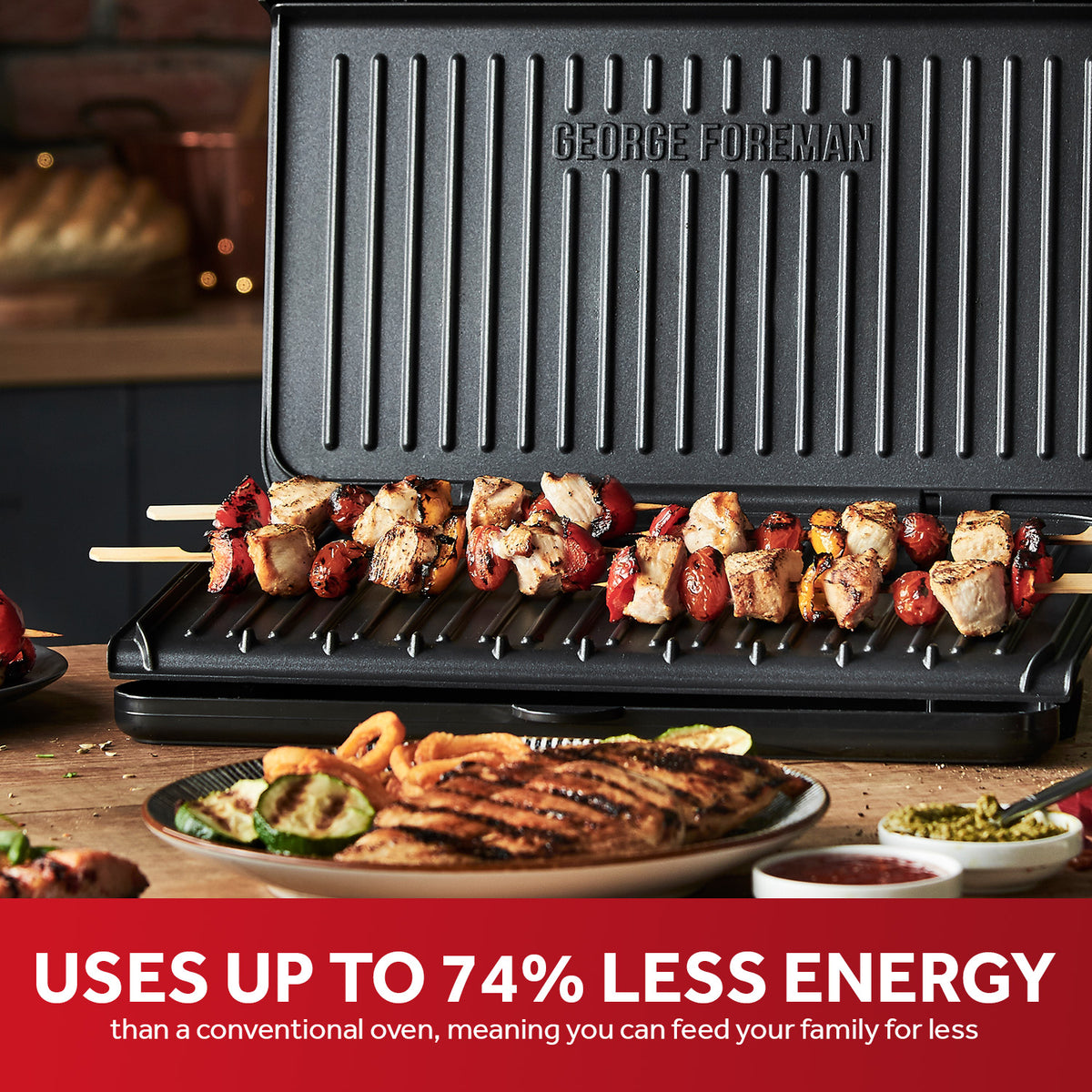 George Foreman Large Fit Health Grill - Black | 25820