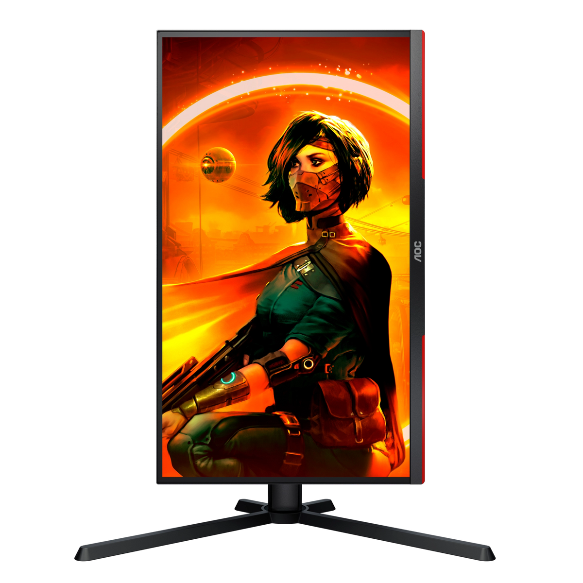 AOC 24.5" FHD Gaming Monitor - Black & Red | 25G3ZM/BK