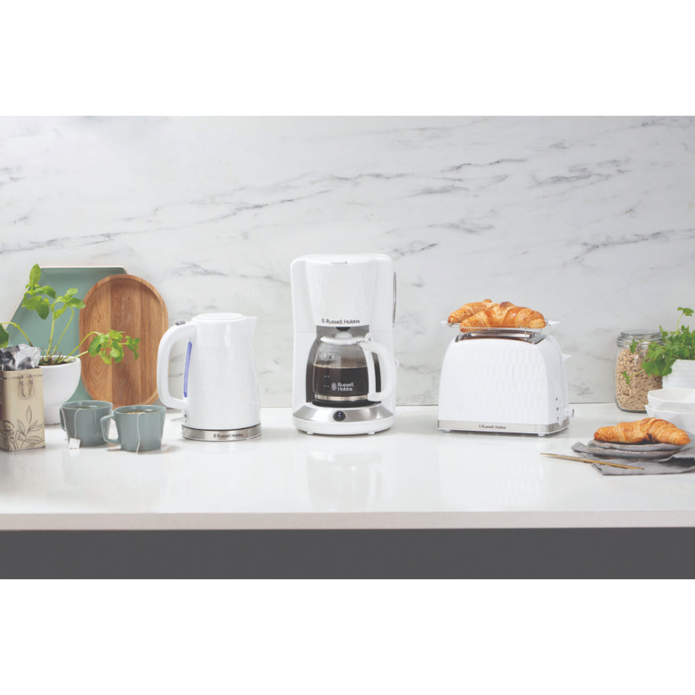 Russell Hobbs Honeycomb 1.7L Kettle - White | 26050 from Russell Hobbs - DID Electrical