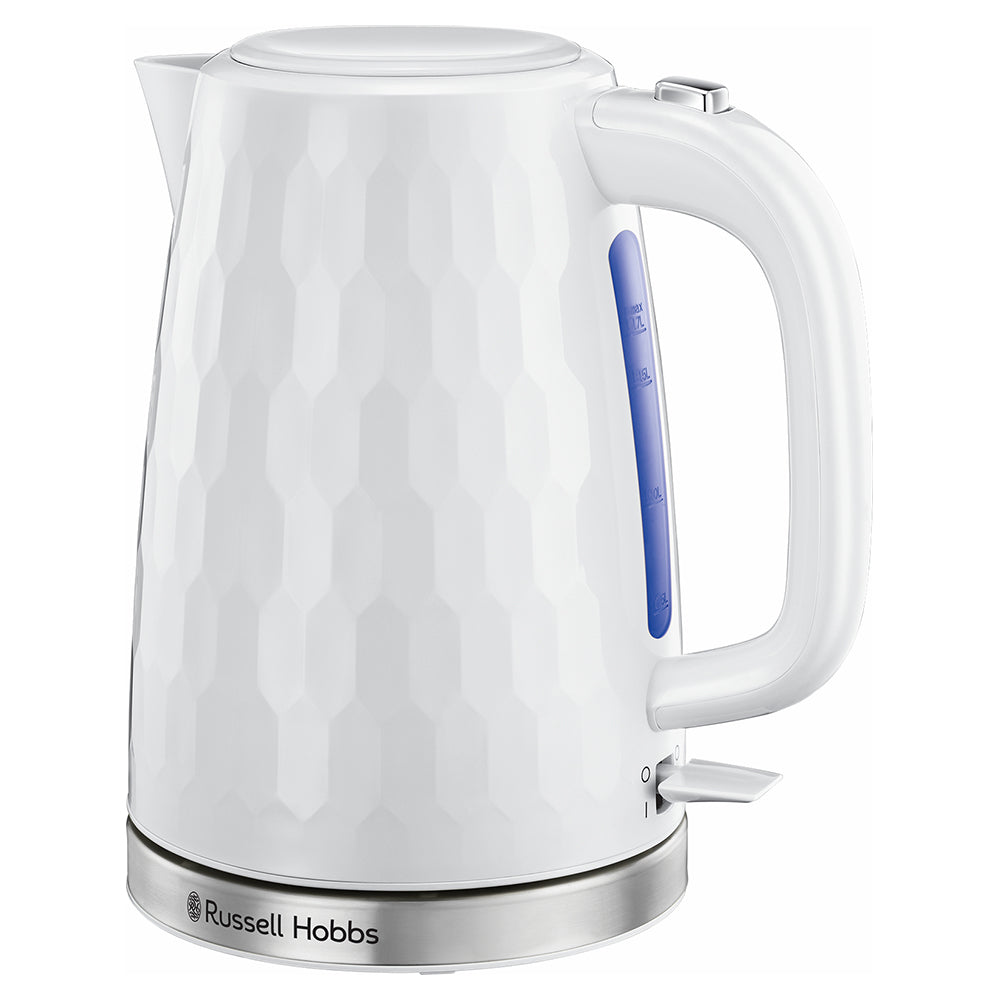 Russell Hobbs Honeycomb 1.7L Kettle - White | 26050 from Russell Hobbs - DID Electrical