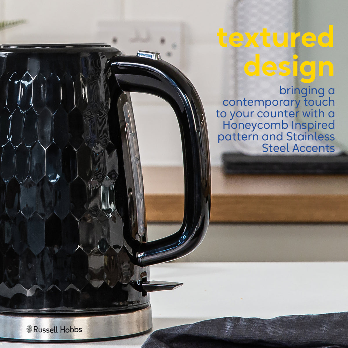 Russell Hobbs Honeycomb 1.7L Kettle - Black | 26051