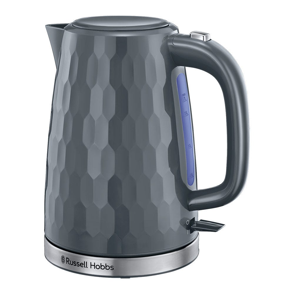 Russell Hobbs Honeycomb 1.7L Kettle - Grey | 26053 from Russell Hobbs - DID Electrical