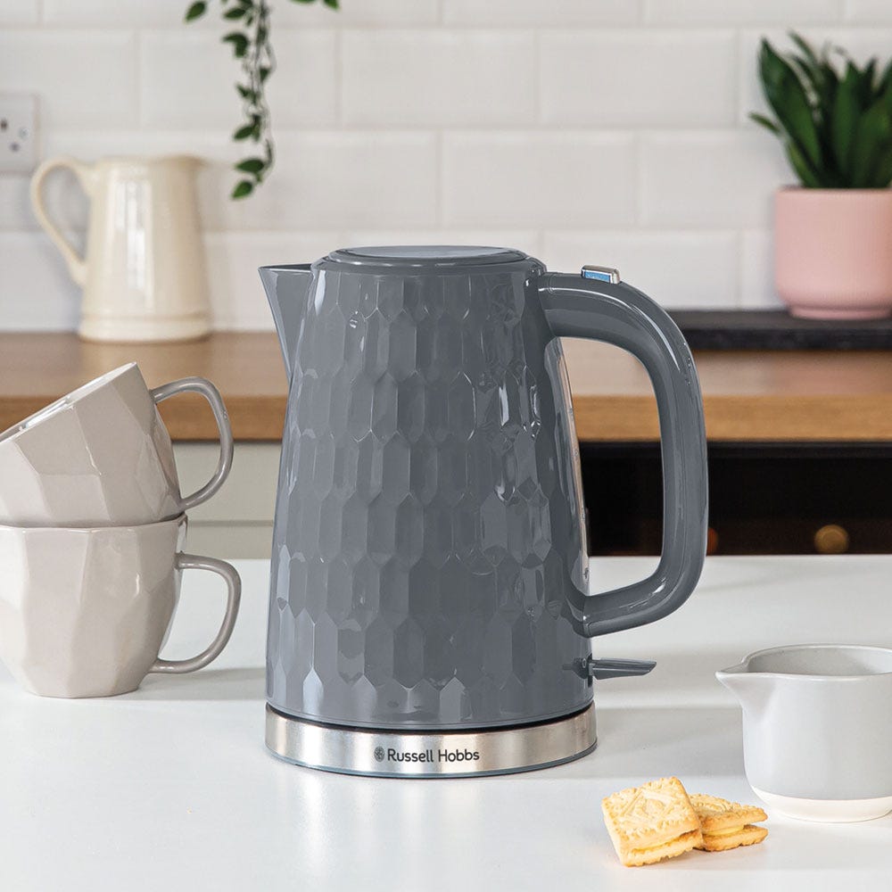Russell Hobbs Honeycomb 1.7L Kettle - Grey | 26053 from Russell Hobbs - DID Electrical
