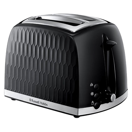 Russell Hobbs Honeycomb 2 Slice Toaster - Black | 26061 from Russell Hobbs - DID Electrical
