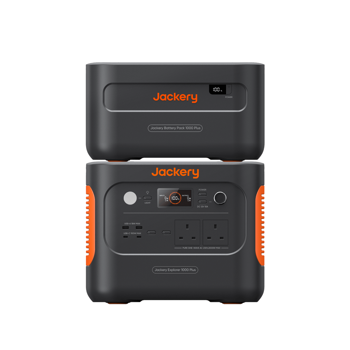 Jackery Explorer 1000 Plus Portable Power Station - Black & Orange | 263-21-0001-000031