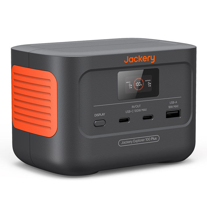 Jackery Explorer 100 Plus Portable Power Station - Black & Orange | 263-21-0001-000165