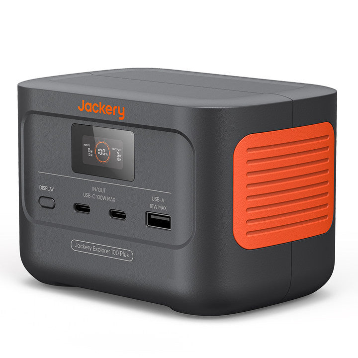 Jackery Explorer 100 Plus Portable Power Station - Black & Orange | 263-21-0001-000165