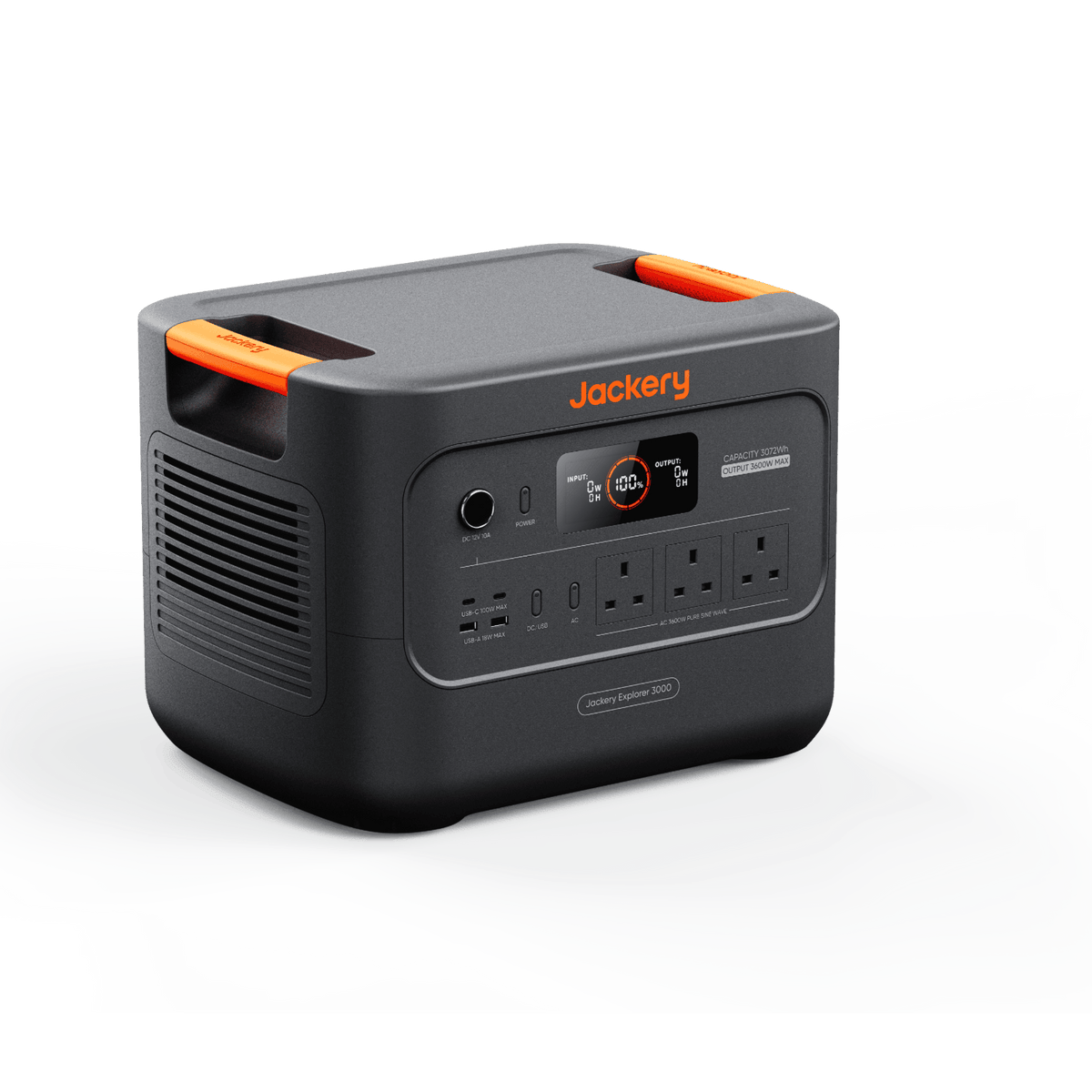 Jackery Explorer 3000 v2 Portable Power Station - Black & Orange | 263-21-0001-000329