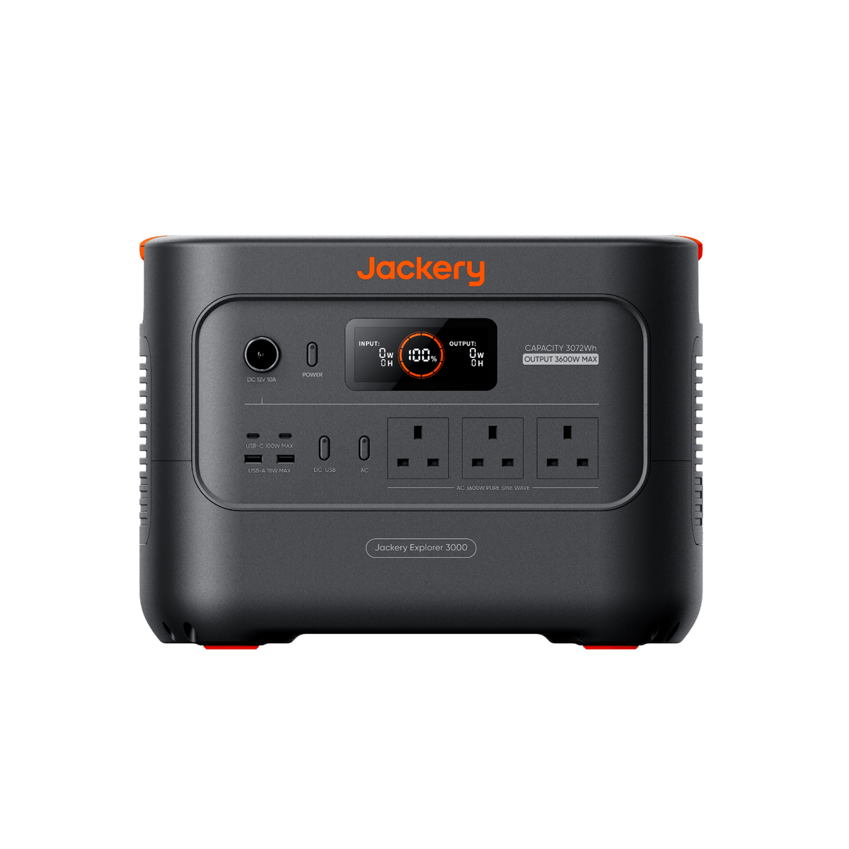 Jackery Explorer 3000 v2 Portable Power Station - Black & Orange | 263-21-0001-000329