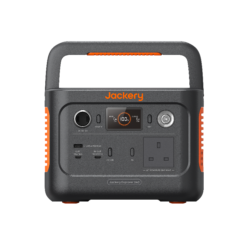 Jackery Explorer 240 v2 Portable Power Station - Black & Orange | 263-70-0240-UKO001