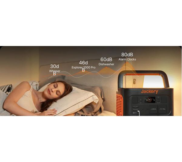 Jackery Explorer 1000 Pro Portable Power Station - Black & Orange | 263-70-1000-UKO001
