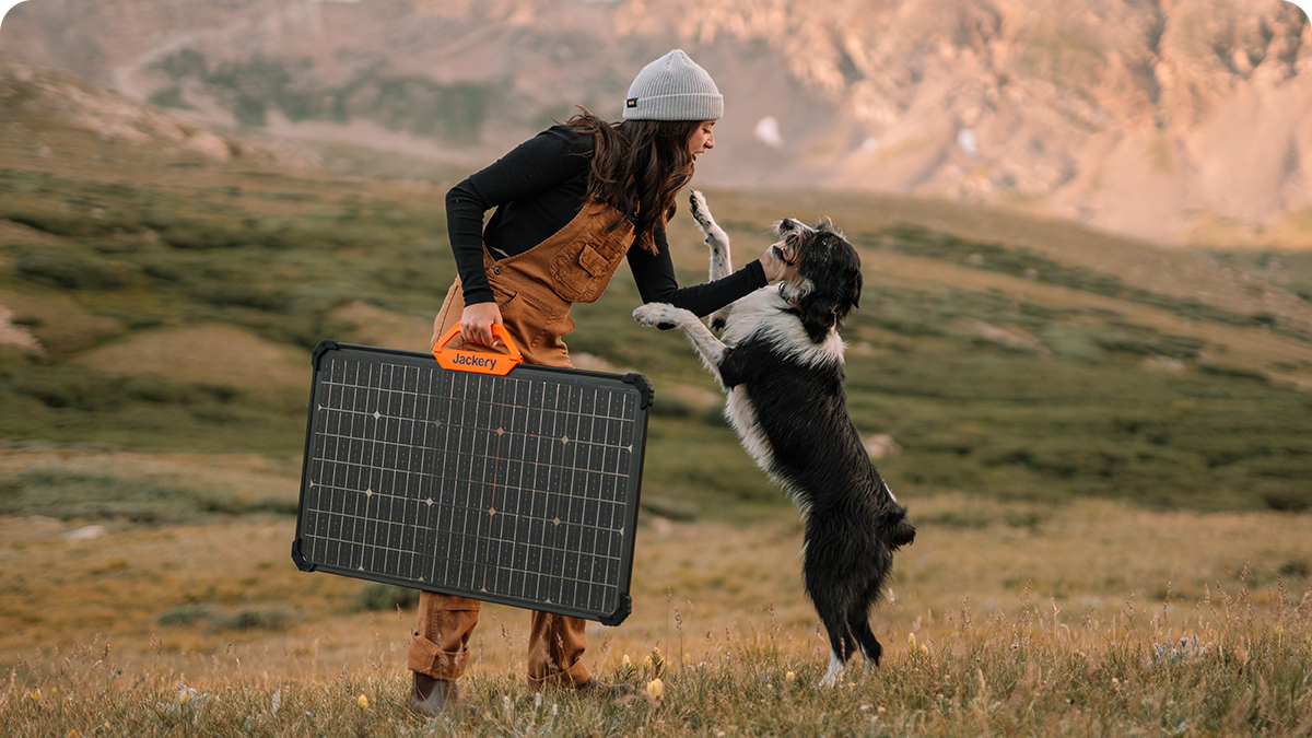 Jackery SolarSaga 80W Solar Panel - Black & Orange | 263-80-0080-EUOR01