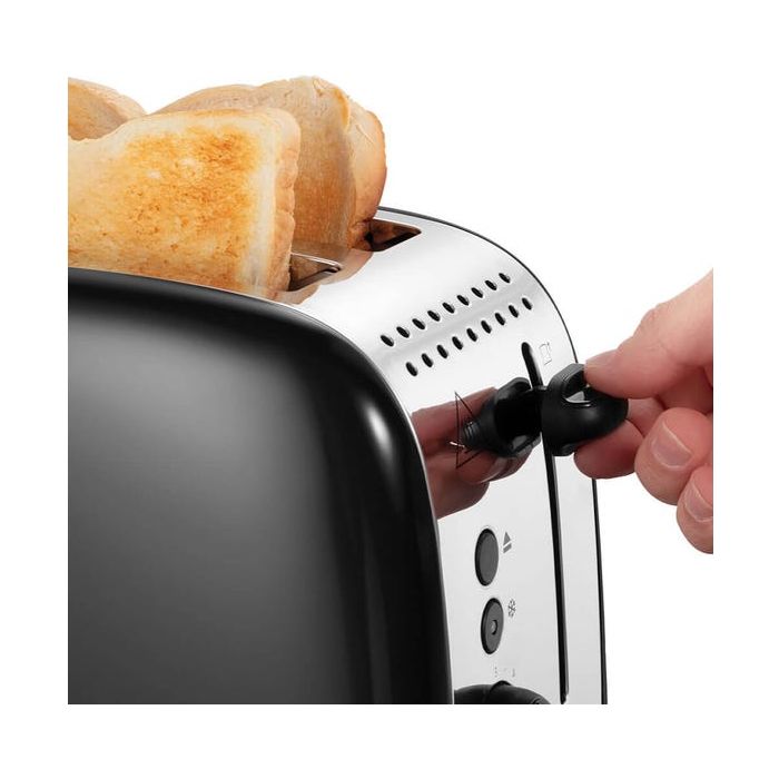 Open Boxed/ Ex-Display - Russell Hobbs 1670W Stainless Steel 2 Slice Toaster -  Black | 26550 from Russell Hobbs - DID Electrical
