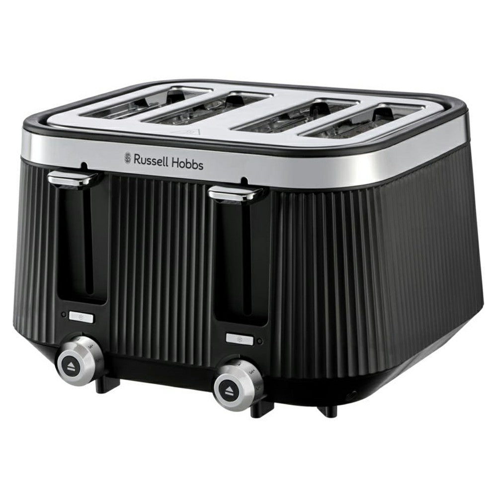 Russell Hobbs Bronte 1960W 4 Slice Toaster - Black | 26770 from Russell Hobbs - DID Electrical