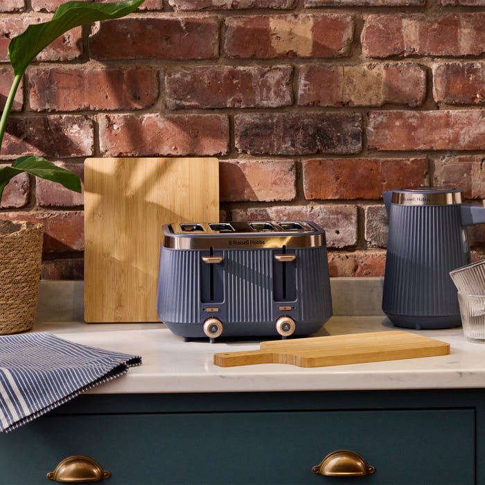 Russell Hobbs Brontë 4 Slice Toaster - Navy Blue | 26772