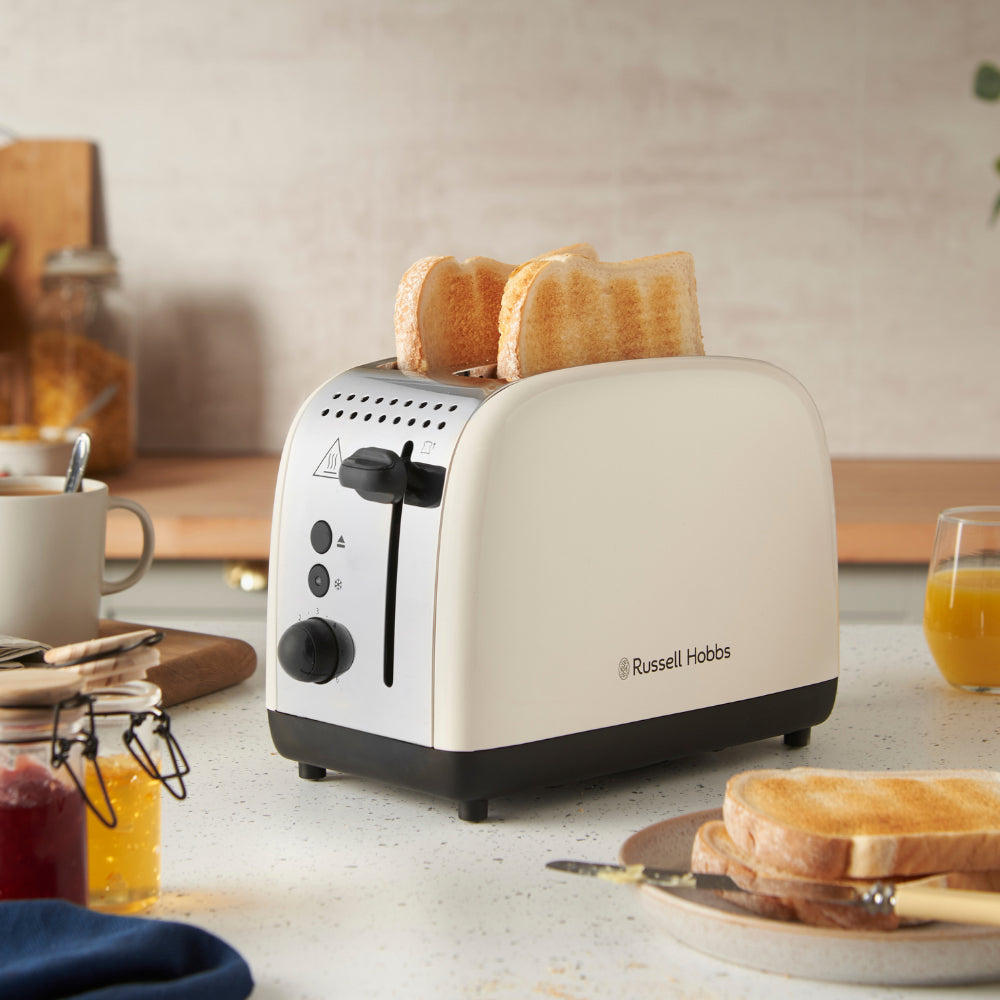 Russell Hobbs Classics 1670W 2 Slice Toaster - Jasmine White | 26930 from Russell Hobbs - DID Electrical