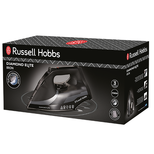 Russell Hobbs Diamond Elite Steam Iron - Black | 27000