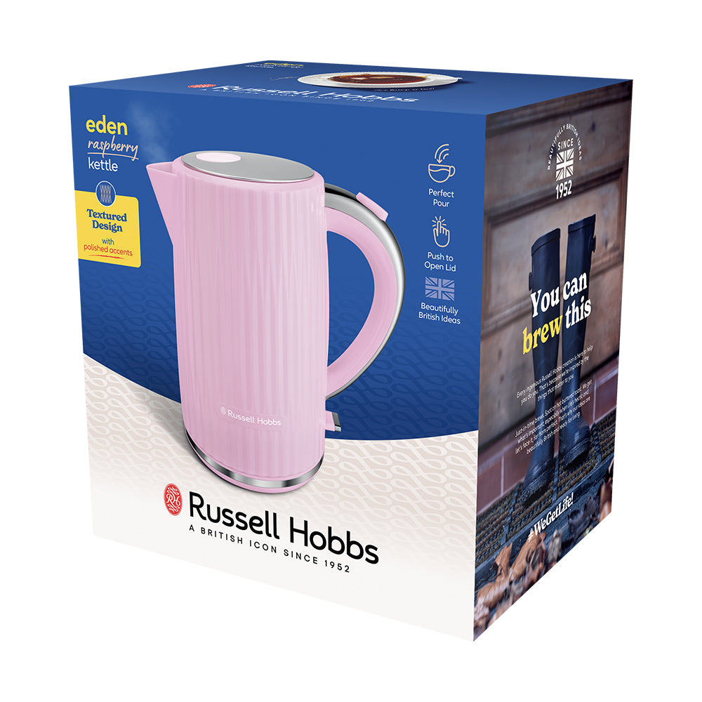 Russell Hobbs Eden 1.7L Kettle - Raspberry | 27362 from Russell Hobbs - DID Electrical