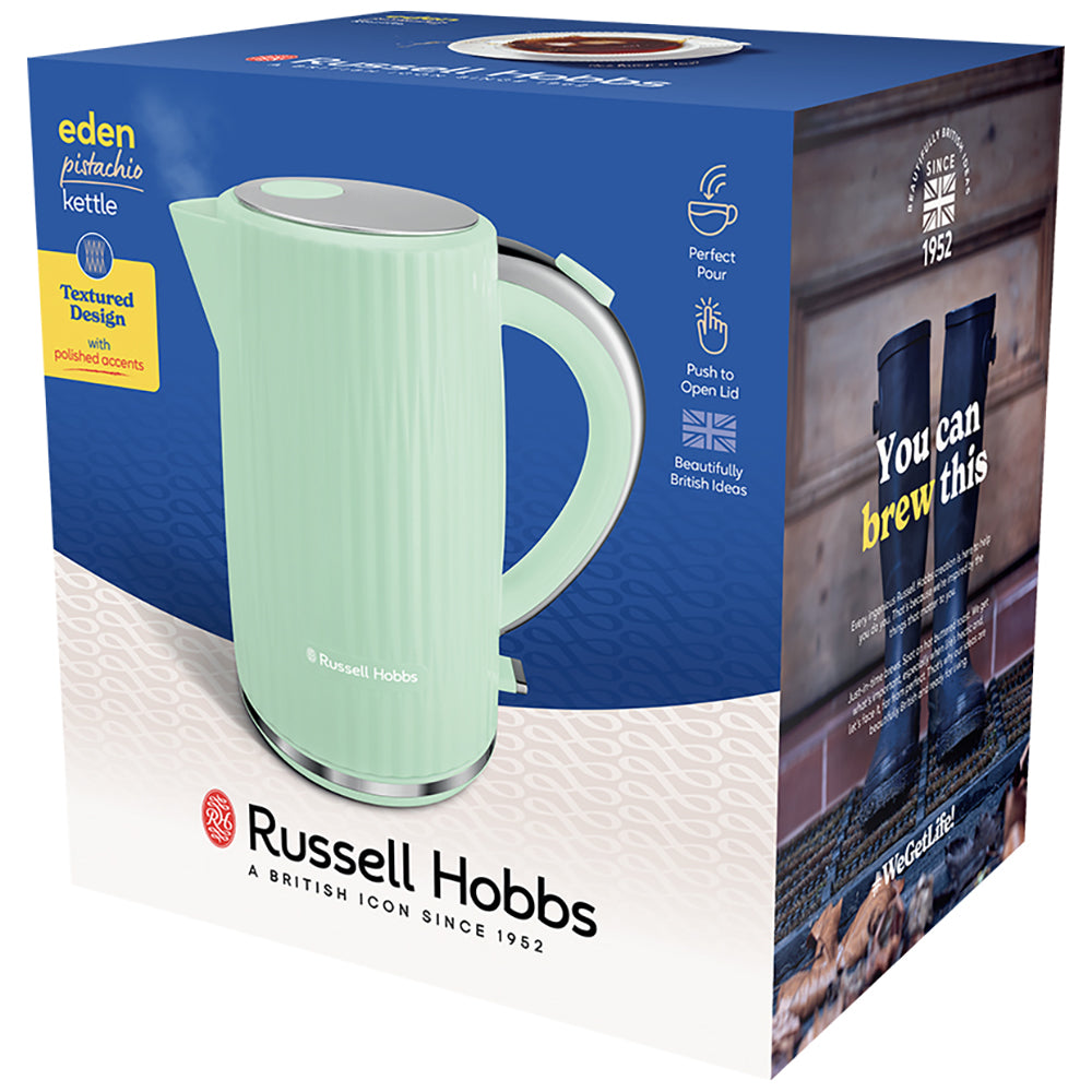 Russell Hobbs Eden 1.7L Kettle - Pistachio | 27364 from Russell Hobbs - DID Electrical