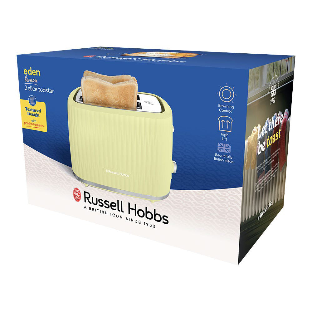 Russell Hobbs Eden 2 Slice Toaster - Lemon | 27373 from Russell Hobbs - DID Electrical