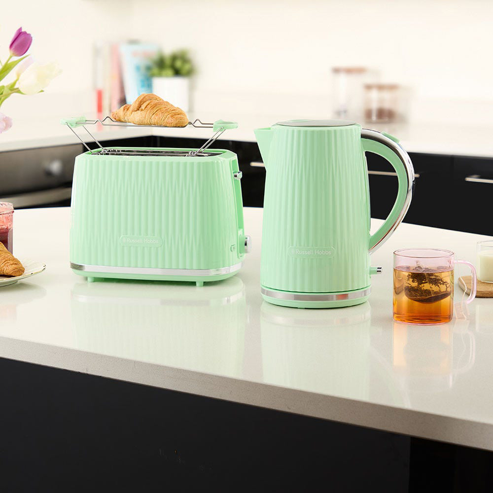 Russell Hobbs Eden 2 Slice Toaster - Pistachio | 27374 from Russell Hobbs - DID Electrical