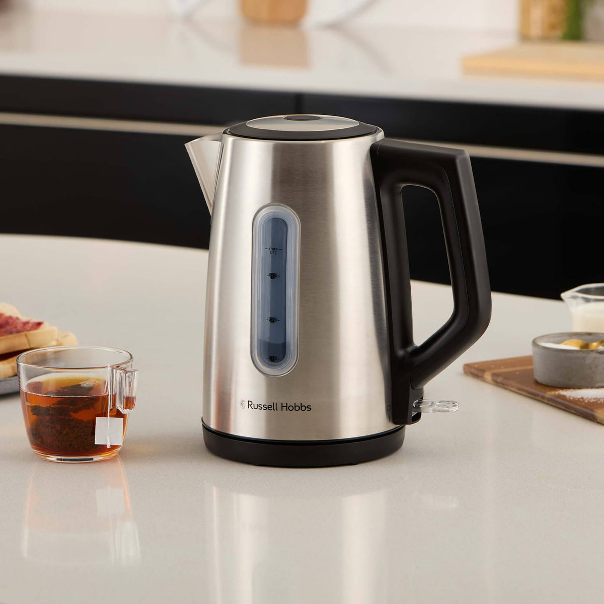 Russell Hobbs Classics Illuminated Kettle - Brushed Stainless Steel | 27380 from Russell Hobbs - DID Electrical
