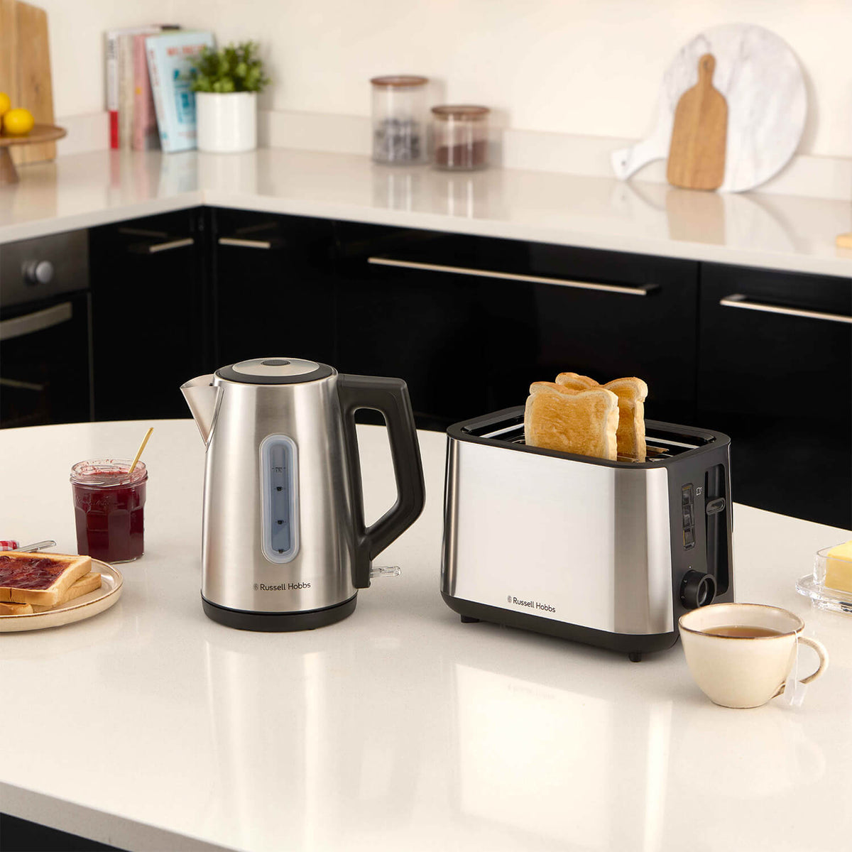 Russell Hobbs Classics Illuminated Kettle - Brushed Stainless Steel | 27380 from Russell Hobbs - DID Electrical
