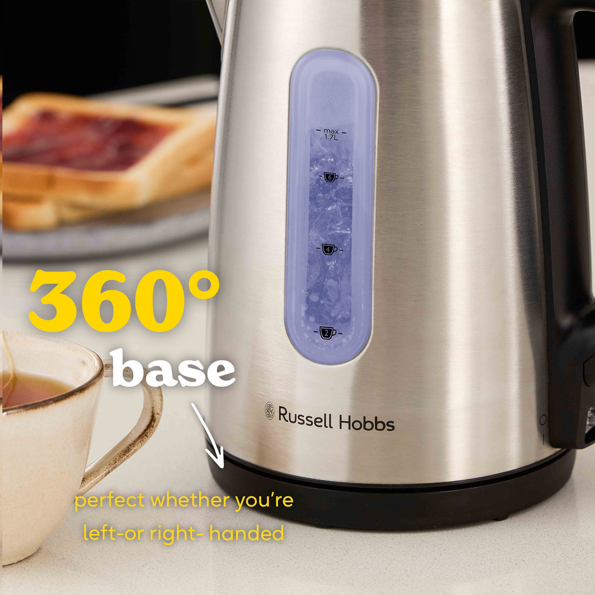 Russell Hobbs Classics Illuminated 1.7L Kettle - Brushed Stainless Steel | 27380