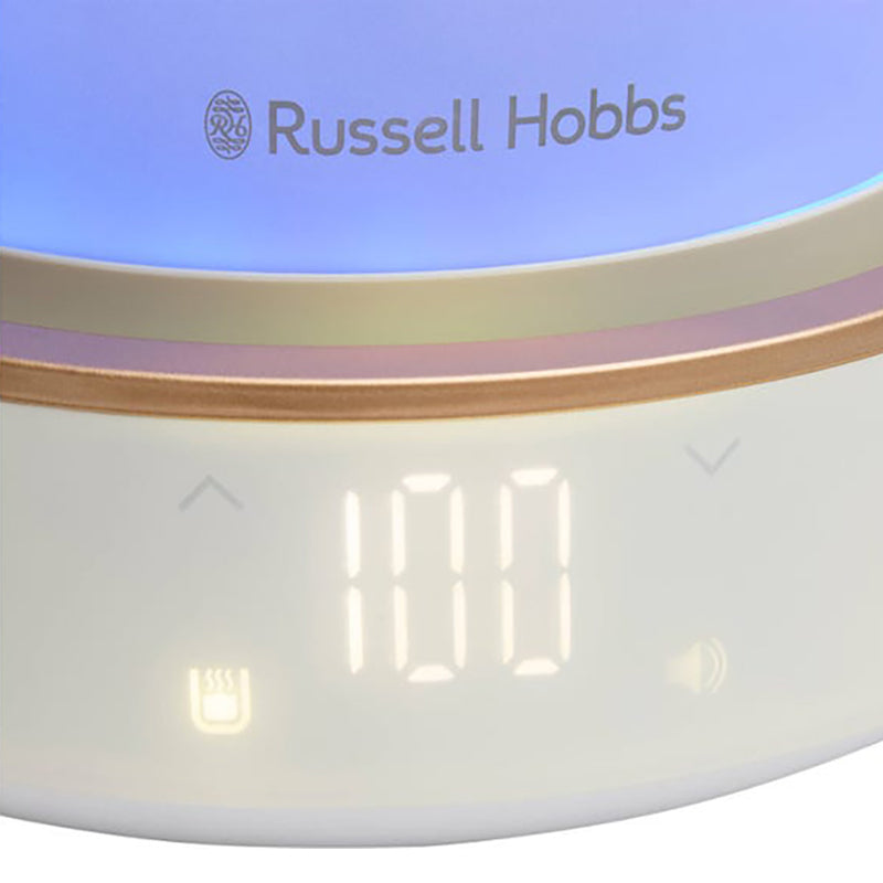 Russell Hobbs Calm 3000W Kettle - White & Copper | 27450 from Russell Hobbs - DID Electrical