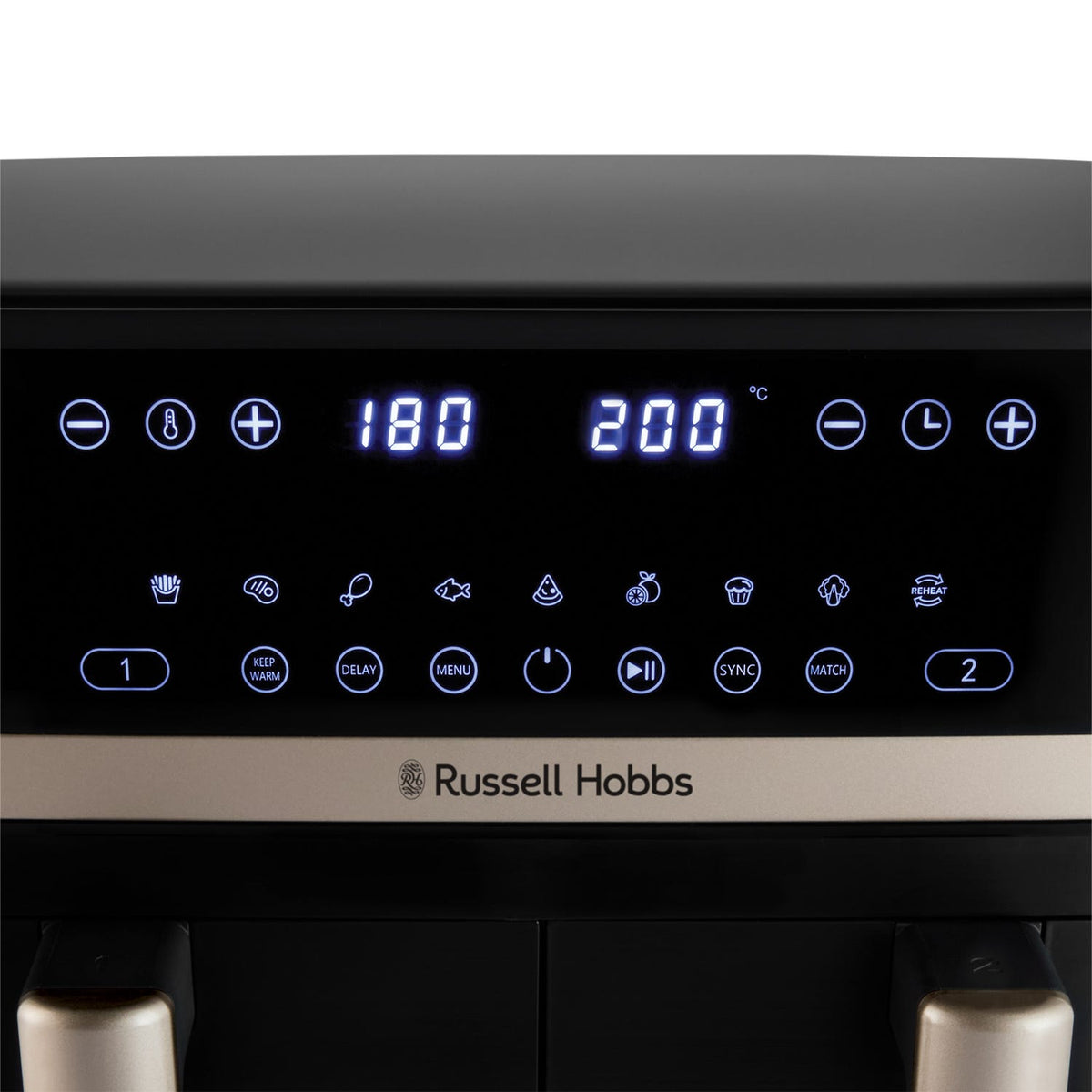 Russell Hobbs Satisfry 9L Dual Basket Air Fryer - Black | 27680 from Russell Hobbs - DID Electrical