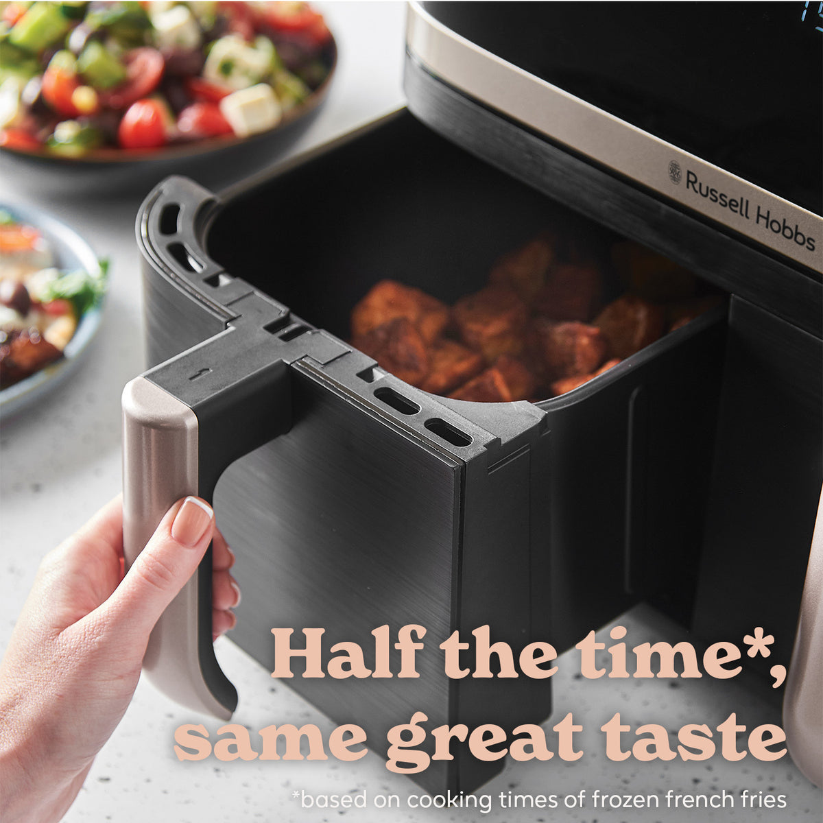 Russell Hobbs Satisfry 9L Dual Basket Air Fryer - Black | 27680