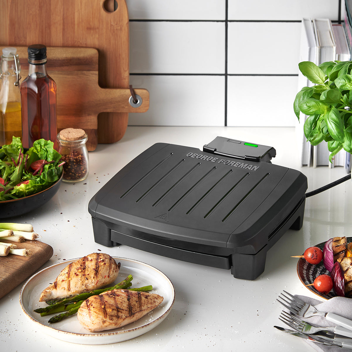George Foreman Medium Immersa Grill - Black | 28310
