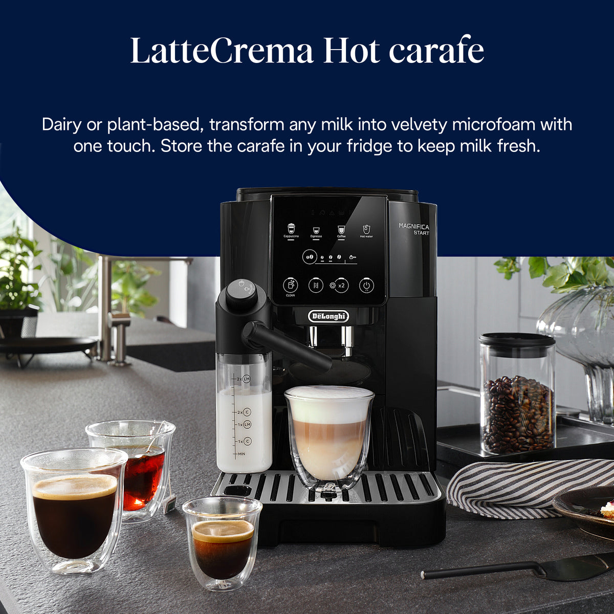 DeLonghi Magnifica Start Automatic Coffee Maker - Black | ECAM220.60.B