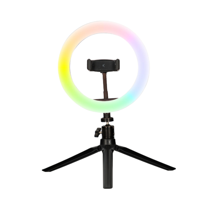 Ksix Studio LED Ring With Tripod For Smartphone - Black | 114613 from Ksix - DID Electrical