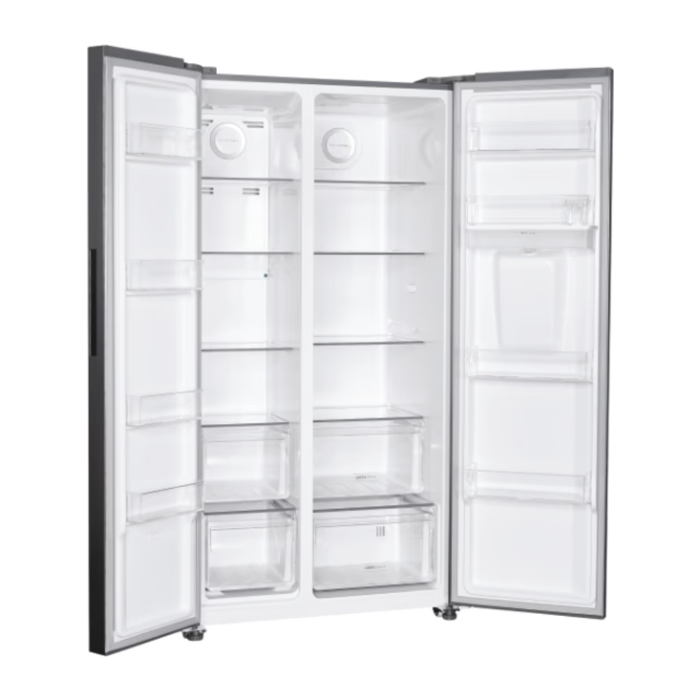 Hoover H-FRIDGE 500 MAXI 529L American Style Refrigerator - Inox | HHSBSO6174XWDK-1 from Hoover - DID Electrical